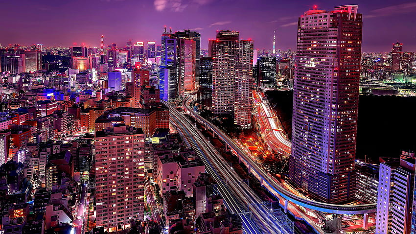 Tokyo Purple Tokyo Hd Wallpaper Pxfuel