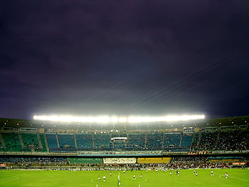 Rio De Janeiro Including Maracan Stadium Illuminated At Night Brazil