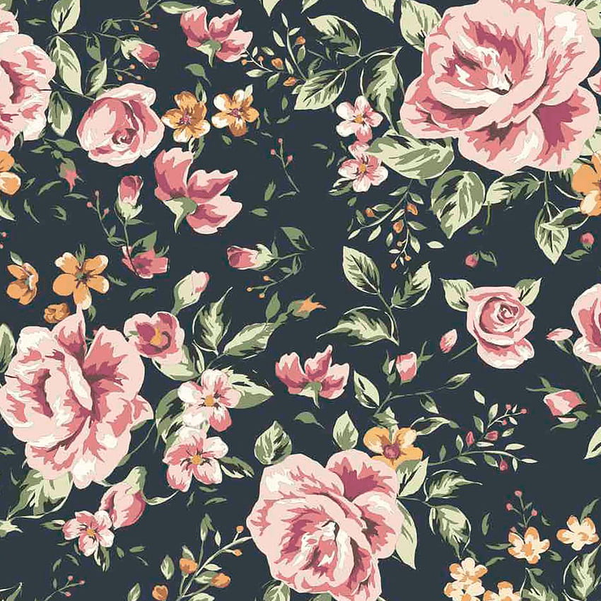 Dark Floral Black Floral HD Phone Wallpaper Pxfuel