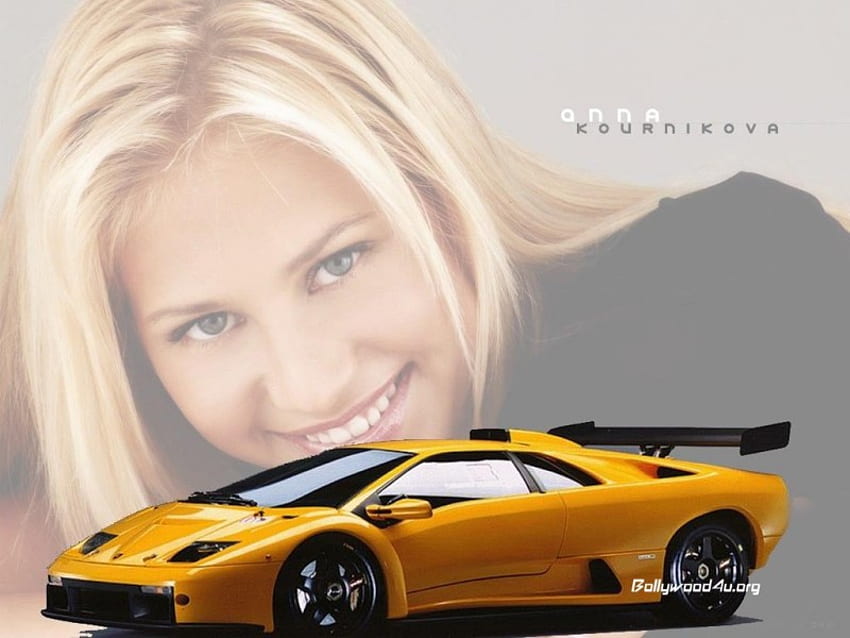 Anna Kournikova Babe Lambo Blonde Yellow HD Wallpaper Pxfuel