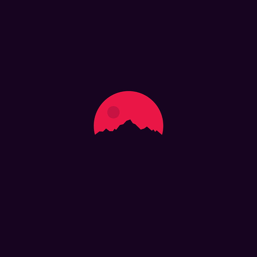 Minimal Sunset Art Illustration Minimalist Abstract Art Hd Phone