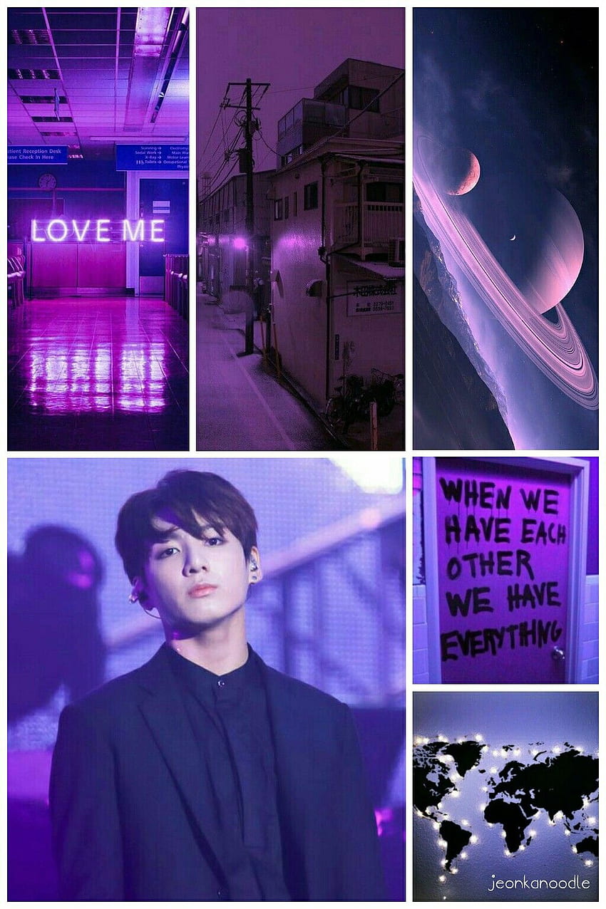 Jeon Jungkook Bts Purple Aesthetic Jungkook Aesthetic