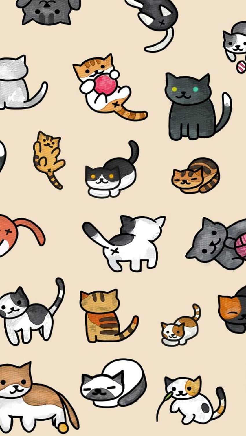 Best Neko Atsume Neko Atsume Cat Maneki Neko HD Phone Wallpaper