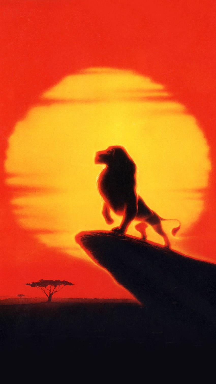 Lion King Sunset Wallpaper