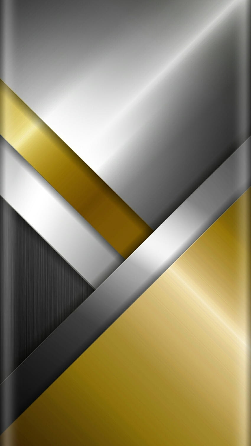 Chrome And Gold Abstract HD Phone Wallpaper Pxfuel