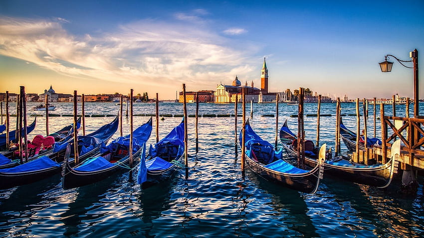 Gondolas Sunset Venice Ultra Ultra Smart HD Wallpaper Pxfuel