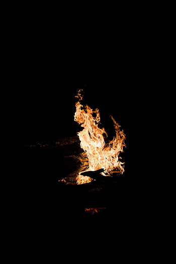 Fire Bonfire Night Dark Flame Darkly Is Burning Burns Hd Phone