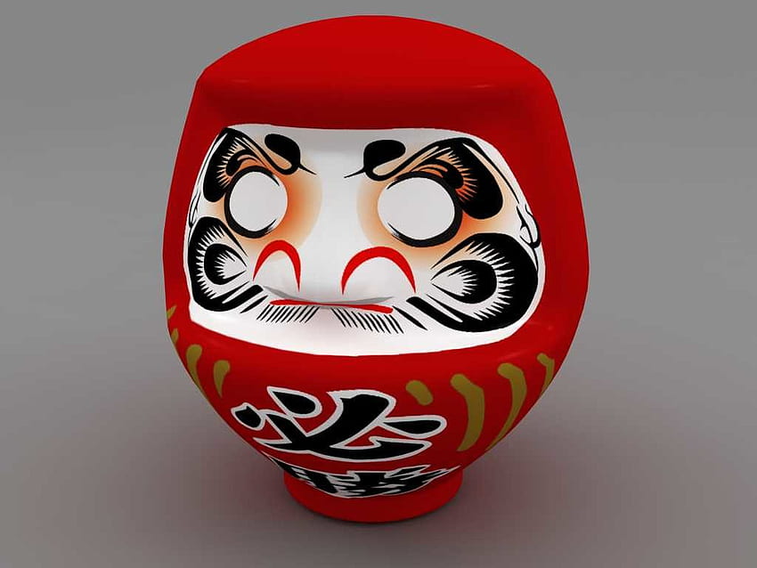 3D Model Daruma Doll HD Wallpaper Pxfuel