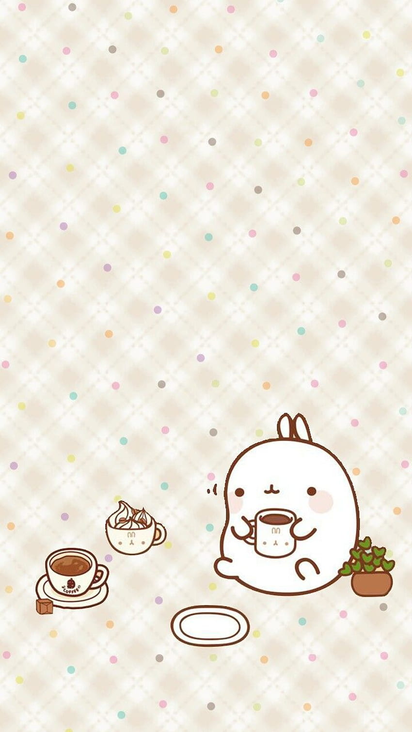 Molang Kawaii Molang Kawaii And Kawaii Bunny HD Phone Wallpaper