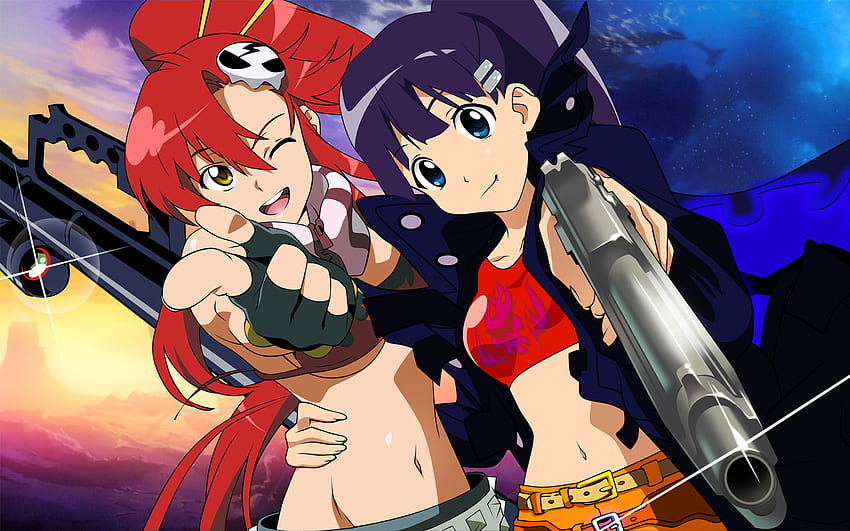 Bang Bang Gurren Lagann Cute Red Hair Beauty Gun Stunning Sexy