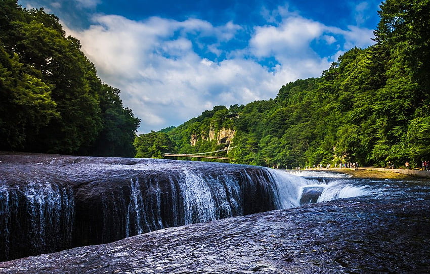 Forest River Waterfall Japan Japan Waterfall Hd Wallpaper Pxfuel