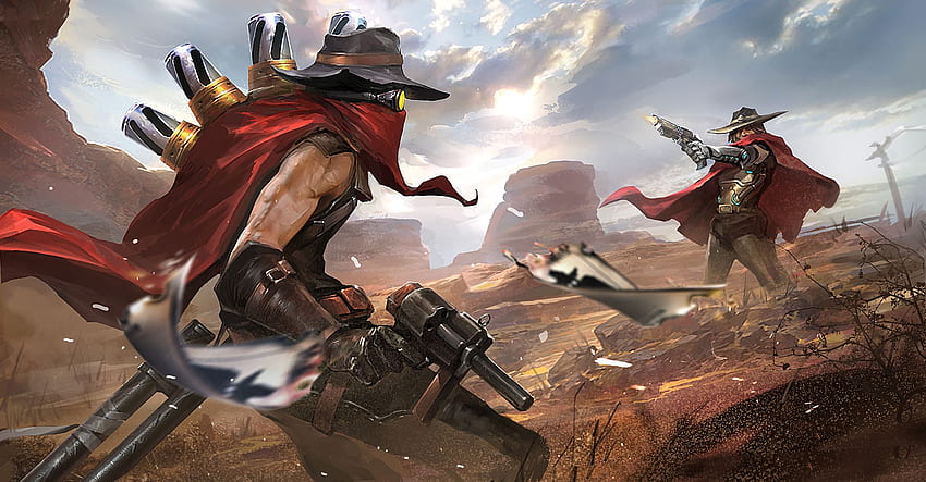 High Noon Jhin Vs Mccree Hd Wallpaper Pxfuel