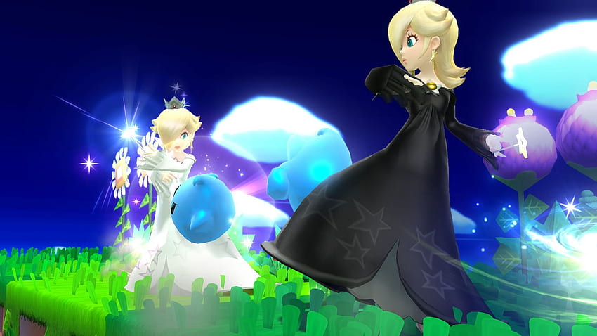 Monochrome Rosalina A Rosalina And Luma Super Smash Bros For Wii U