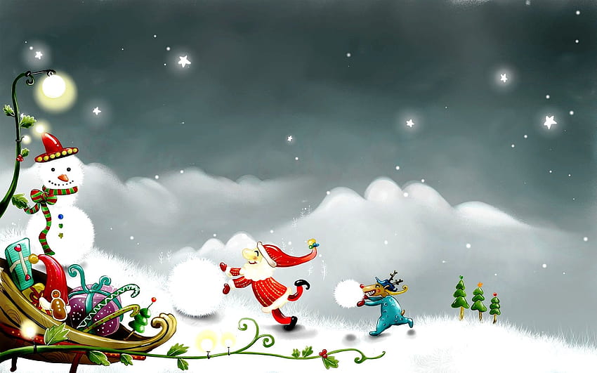 Winter Cute Cartoon Winter HD Wallpaper Pxfuel