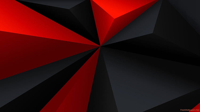 Red Black D Polygons Hd Wallpaper Pxfuel