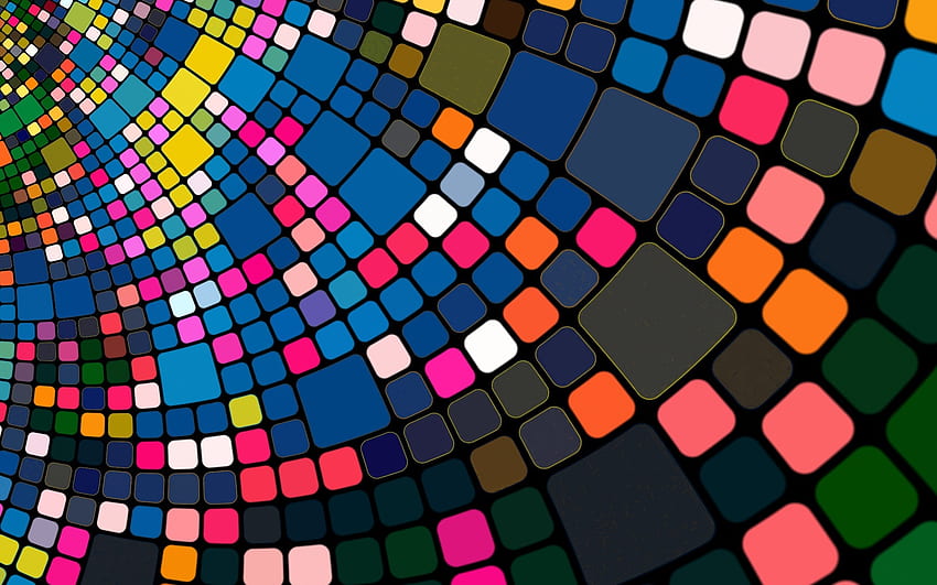 Abstract Colorful Squares Texture HD Wallpaper Pxfuel