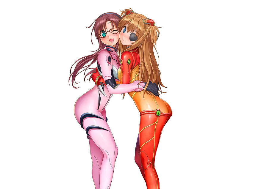 Anime Girls Asuka Langley Sohryu Hug HD Wallpaper Pxfuel