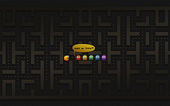 Pac Man And Background Cool Pacman HD Wallpaper Pxfuel