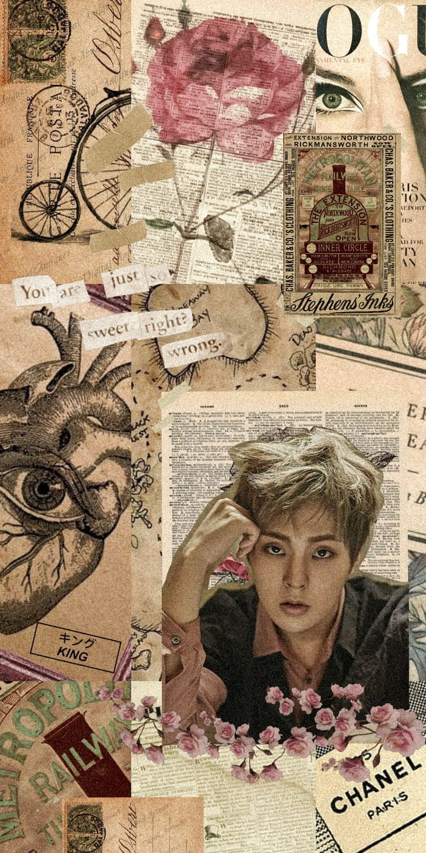 Xiumin Exo Lockscreen Aesthetic Collage HD Phone Wallpaper Pxfuel