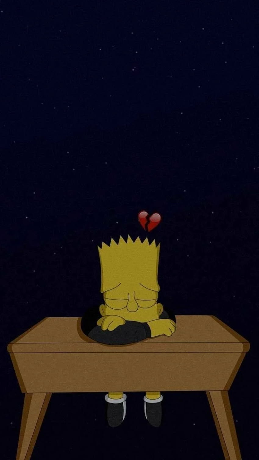 Aesthetic Sad Bart Simpson Depressed Simpsons HD Phone Wallpaper Pxfuel