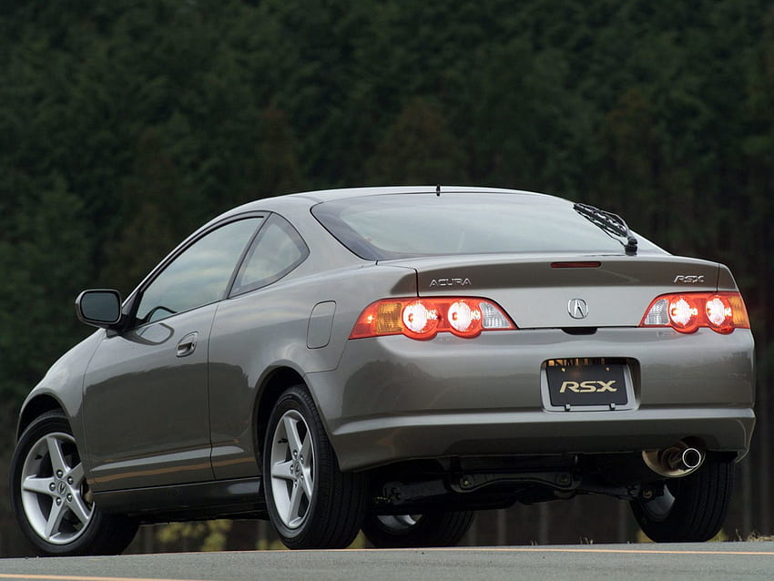 Auto Trees Acura Cars Grey Back View Rear View Style Rsx Akura