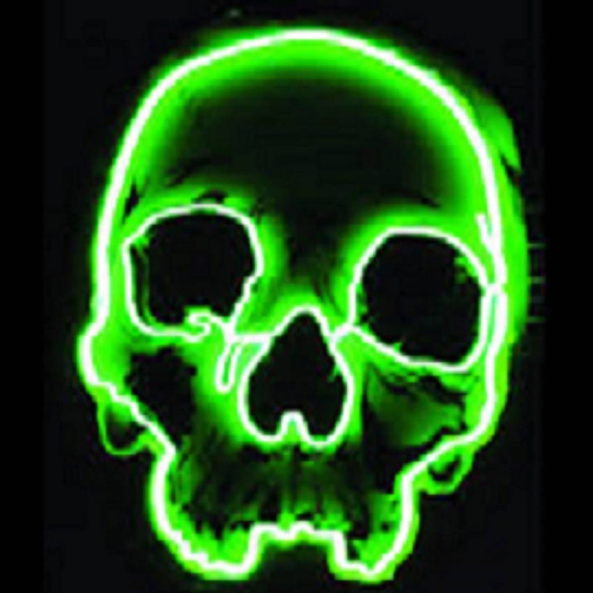 Green Skull Neon Green Skull Hd Phone Wallpaper Pxfuel