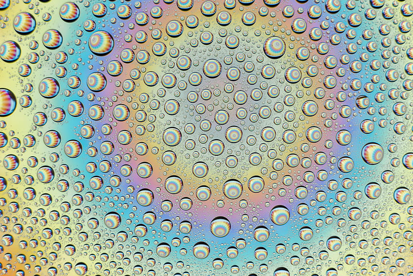 Abstract Water Rainbow Drops Multicolored Motley HD Wallpaper Pxfuel