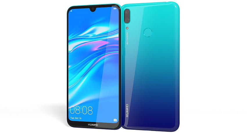 Huawei Y7 2019 Aurora Blue HD Wallpaper Pxfuel