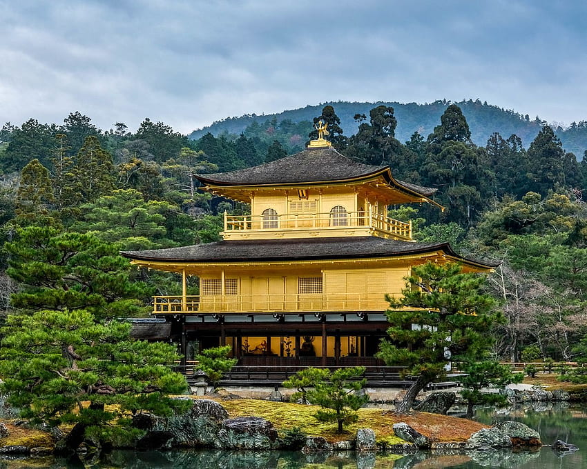 Temple Pagoda Building Architecture Reflection Japan Standard