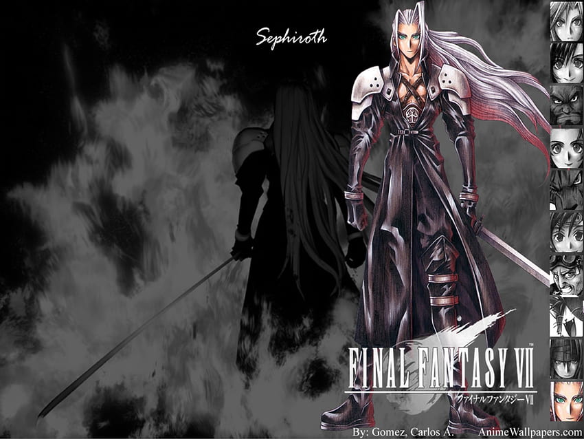 Final Fantasy VII Sephiroth, final fantasy vii, sephiroth, playstation HD тапет