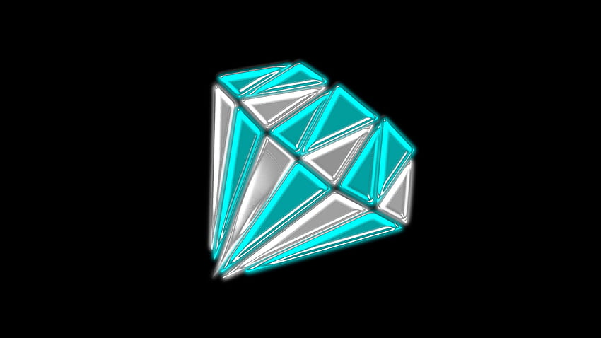 diamond, triangles, shape, shine, Cool Galaxy Diamond HD wallpaper