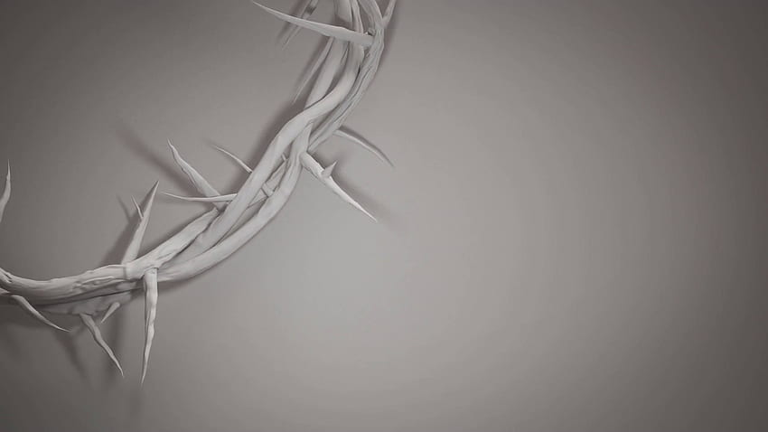 Corona Di Spine Di Gesù Cristo 3D Rende Sfondo HD