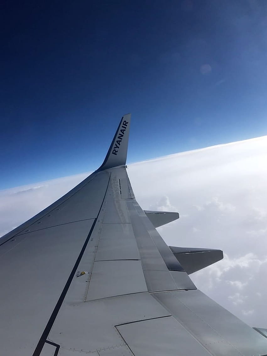 : กรีซ เทสซาโลนิกิ เครื่องบิน ท้องฟ้า การเดินทาง ไรอันแอร์ วอลล์เปเปอร์โทรศัพท์ HD