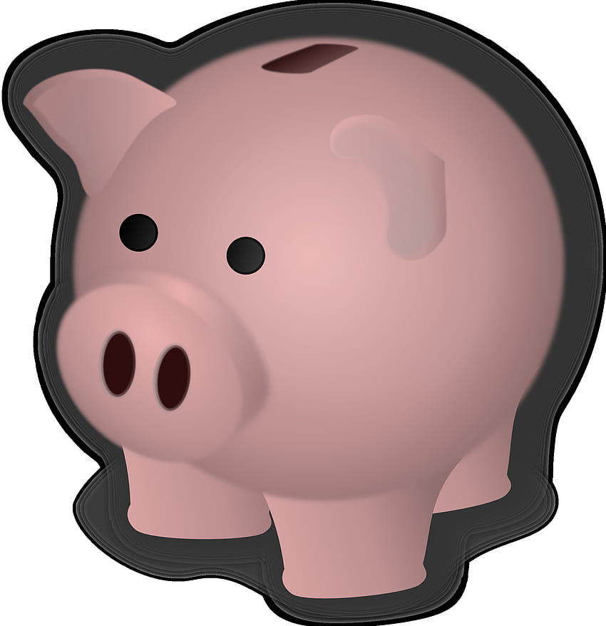 Latar Belakang Transparan Piggy Bank. Semi wallpaper ponsel HD