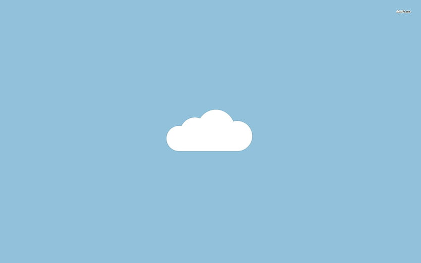 Облак - минималистичен, анимационен облак HD тапет