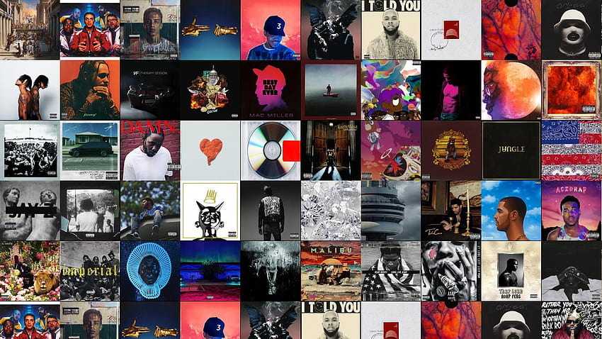 Capas de álbuns de papel de parede Rap, capas de álbuns de hip hop papel de parede HD