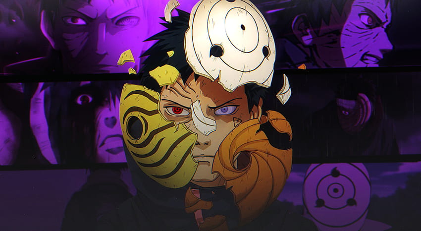 Naruto Obito mit zerbrochener Maske - Anime live [ ], Anime mit Maske HD-Hintergrundbild