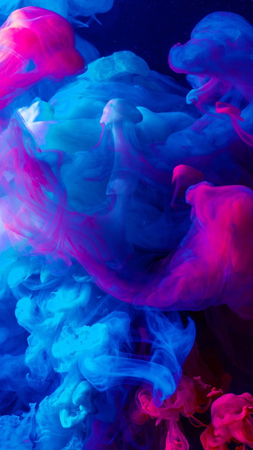 Aquarela abstrata. Iphone aquarela, Aquarela, Iphone colorido, Rosa Azul Fumaça Papel de parede de celular HD