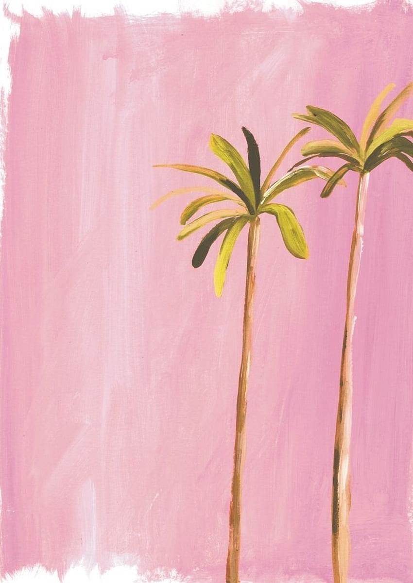 immafuster: „David Hockney - Palmen“. Malen von Palmen HD-Handy-Hintergrundbild