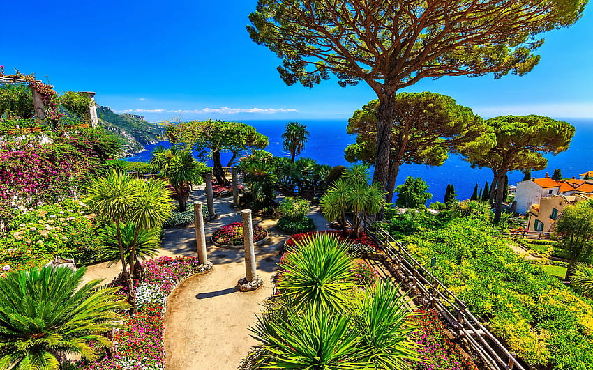 Amalfi Coast Along The Southern Edge Of The Italian Sorrentin Peninsula In Italy Is 50km Long Beautiful HD wallpaper