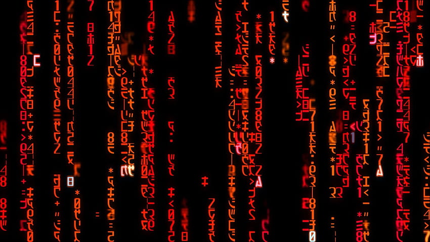 The Matrix Trilogy Screensaver (Presets Included), Red Binary Code HD wallpaper
