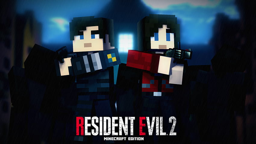 Affiche Resident Evil 2 Remake MC Edition et forums Art Mine Imator, affiche Minecraft Fond d'écran HD