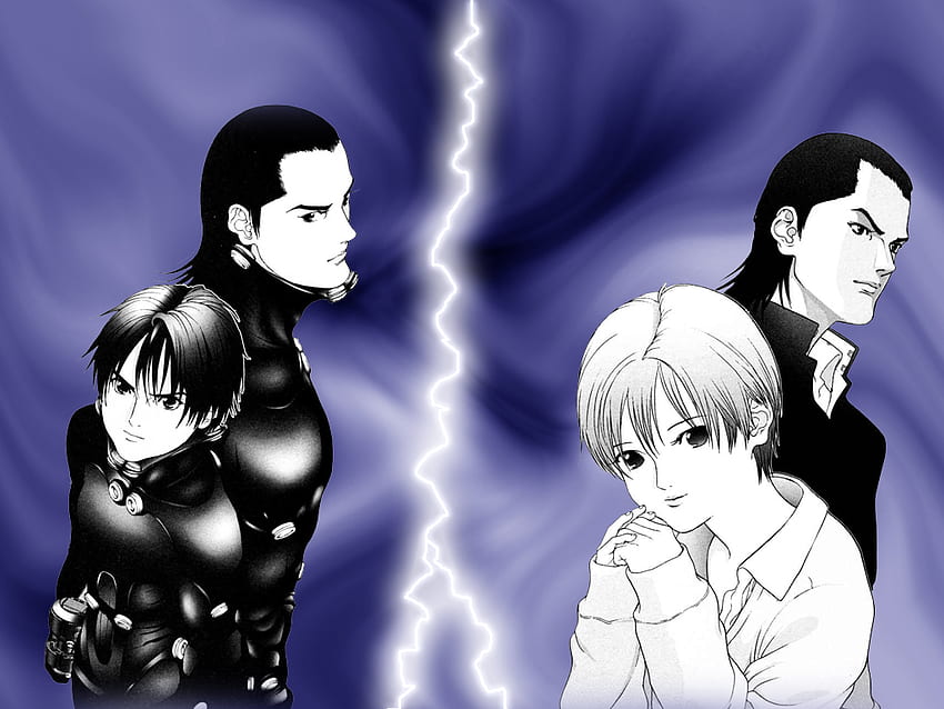 Group Lightning, kishimoto kei, katou masaru, gantz, anime, kei kurono Wallpaper HD