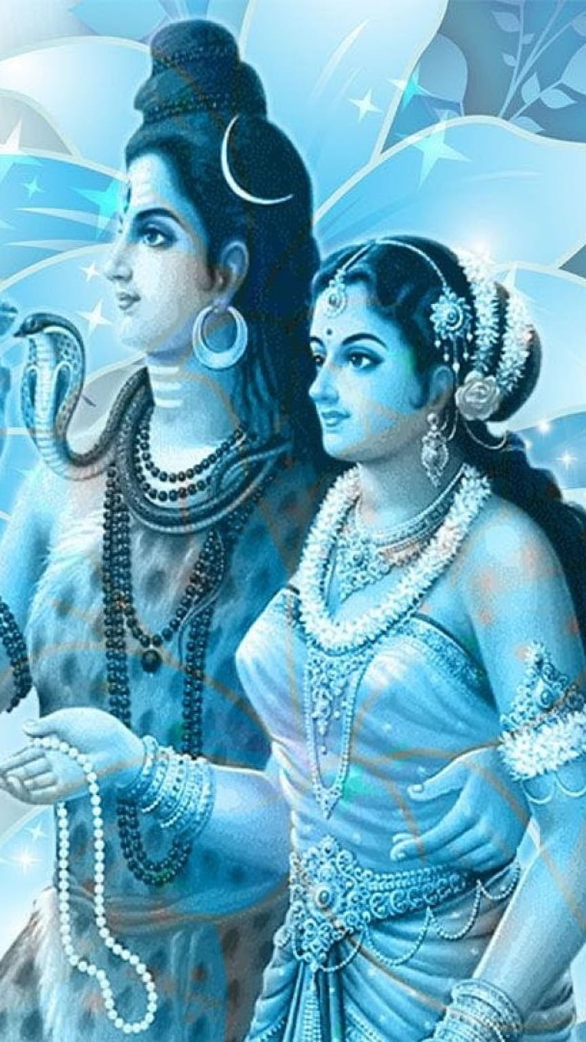 Sivan Parvathi, Blue Theme HD phone wallpaper | Pxfuel