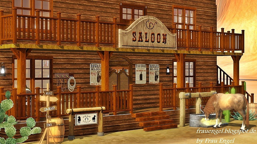 My Sims 3 Blog: Saloon in the Wild West, Wild West Bar HD wallpaper
