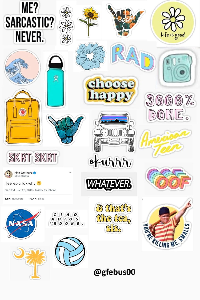 gfebus sticker template :). Aesthetic stickers, Tumblr stickers HD phone wallpaper