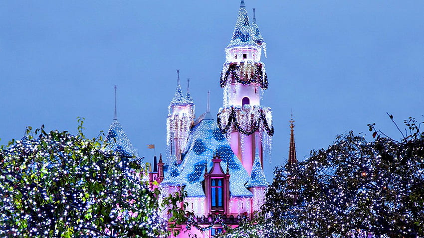 Sleeping Beauty's Winter Castle. Disney Parks Blog HD wallpaper