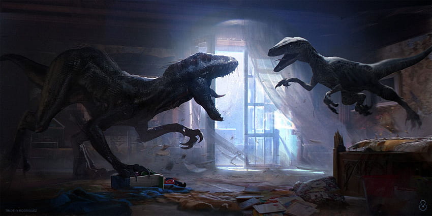 Indoraptor gegen Blau, Jurassic World Blue HD-Hintergrundbild