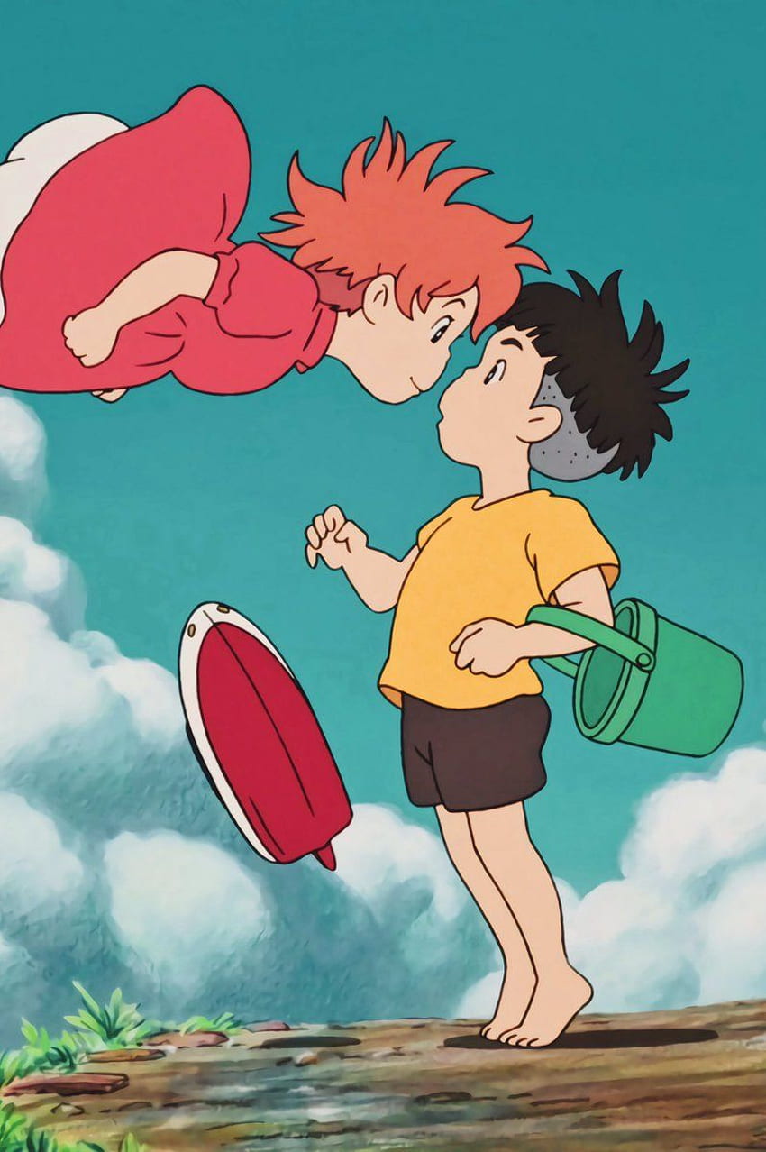 Studio Ghibli - Ponyo & Sosuke｜Ponyo Fond d'écran de téléphone HD