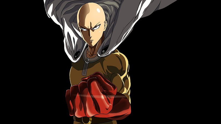 Wallpaper Saitama from the anime Vanpanchmen on the desktop / interface  personalization (40+)